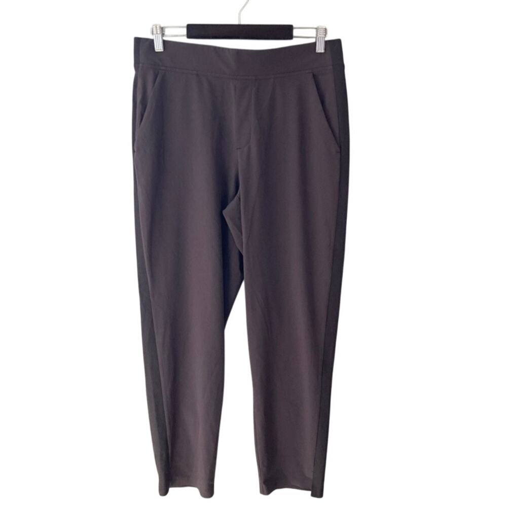 Athleta Brooklyn Mid Rise Ankle Pant Brown Dusk Violet 10